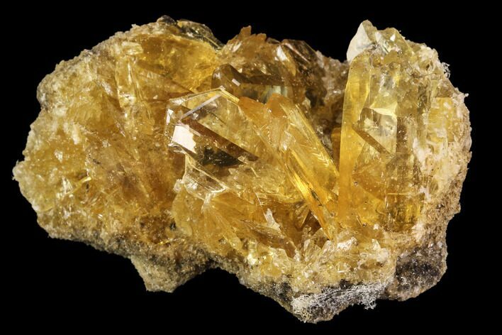Selenite Crystal Cluster (Fluorescent) - Peru #94613